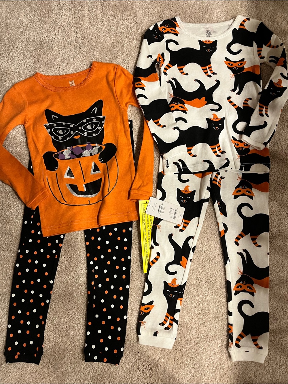 NEW Carter's Halloween Cat Pajama Set size 3T